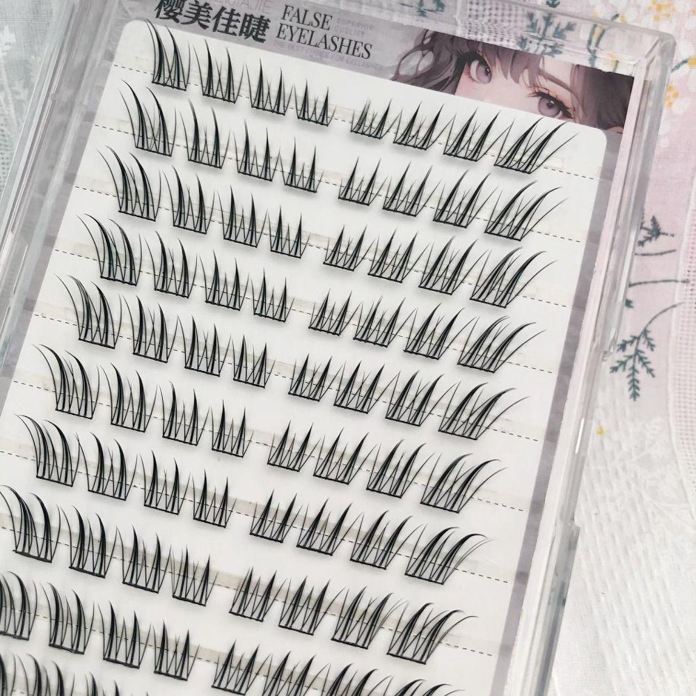 9-13mm Lengths Glue-free Eyelashes 6/10/20 Rows Korean Style Lashes  DIY Eye Makeup