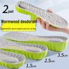 Unisex Height-Boosting Insoles: Sweat-Absorbing, Odor-Proof, Comfortable, Shock-Absorbing for Sports.