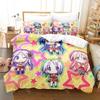 3D Printed Lucky Star Konata Izumi Bedding Set for Boys Girls Duvet Cover Pillowcase Twin Queen King Full Single Double Sizes