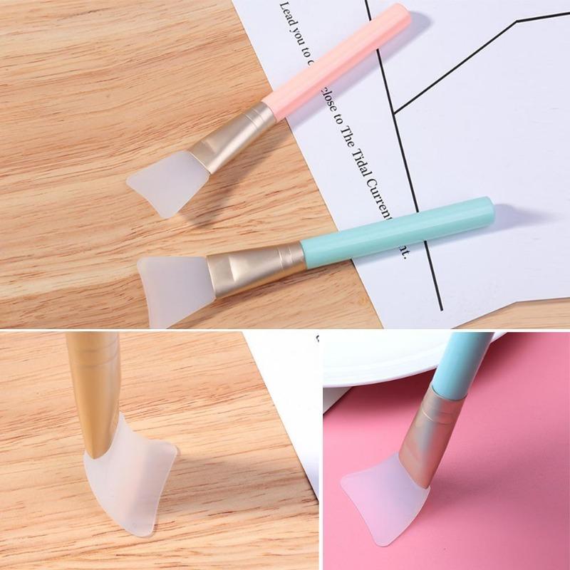 Rod Rod White Soft Powder Hair Mask Brush Silicone Mask Brush Makeup Brush Beauty Brush Film Brush Mask Applicator