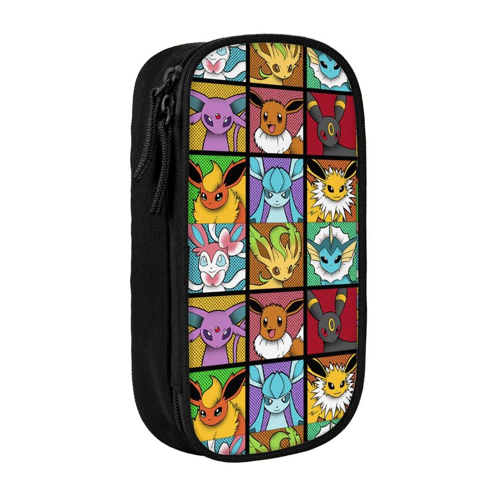 Pokemoned Gotta Catch Em All Group Pencil Cases New Pen Holder Bags Student Large Storage School Supplies Cosmetic Pencil Pouch