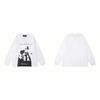 Washed Vintage Distressed Cotton Long Sleeve Tee Oversized Streetwear Style Men Casual Daily Wear