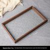 Nordic Wooden Begonia Glass Jewelry Storage Box Ornament