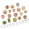 Handmade Copper Gold Spacer Beads: Zircon Jade Loose Gemstones for DIY Necklaces, Bracelets, Jewelry, and Pendant Accessories