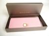 Authentic BVLGARI Light Pink Cream Leather Gold H/W Flap Wallet Continental #a440  Refurbished