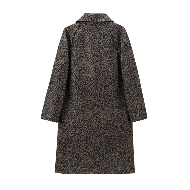 Jnleaog Autumn New Women's Clothing Fashion Style French Style Design Pattern Printed Coat Outwear 8340701