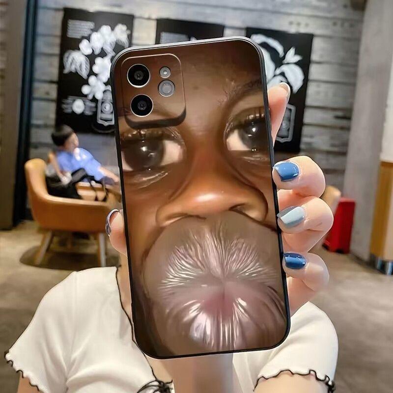 Ugly Funny Phone Case for Iphone 15 14 13 12 11 Pro Max XR XS XSMAX X 7 8 Plus Spoof Silicone Lens Backage Soft Cover