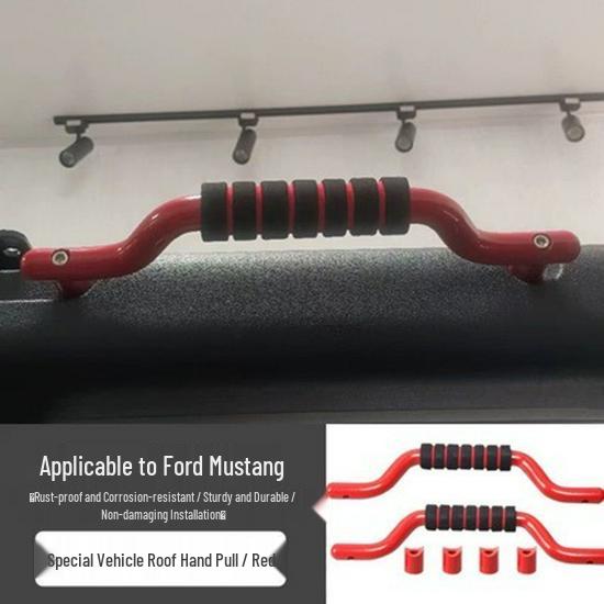 Enhanced Grab Handles for 2021-2025 Bronco Roll Cage Rear Handle (Black)