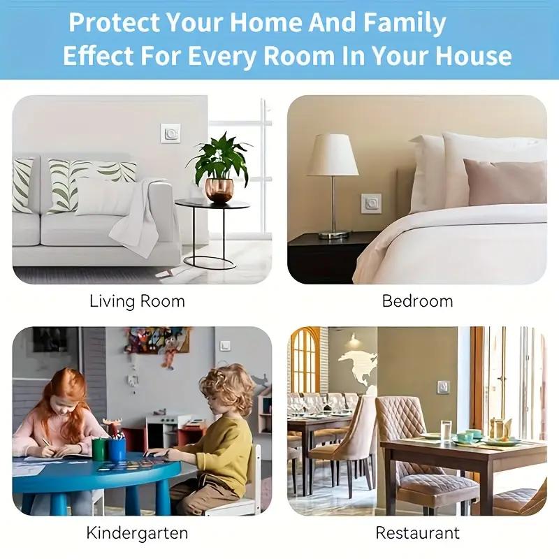 10pcs EU Childproof Socket Covers - Safety Plug Protectors with Pull Rings, Durable Outlet Guards for European Standard Sockets