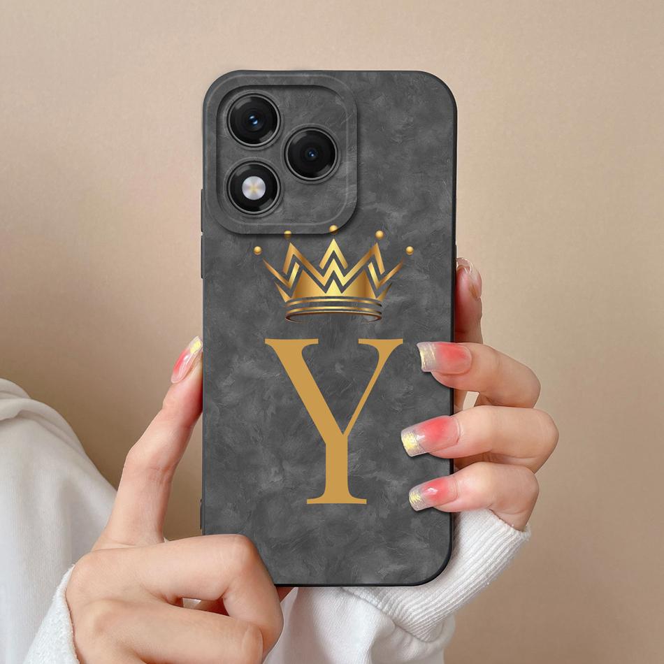 Case For Honor 400 Lite Cute Panda Letters Full Protection High Quality Liquid Silicone Soft Housing Shockproof Phone Back Cover