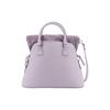 Maison Margiela 5AC Logo Number Patch Metal Zipper Closure Leather Handbag Women Handbags Purple S56WG0082P4455T5166
