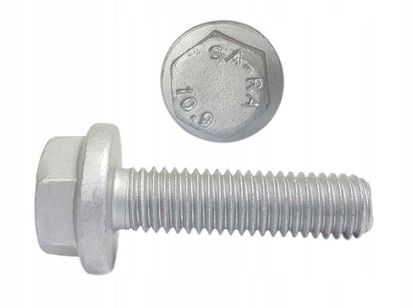 Flange Bolt M6X8 Class 10.9 Galvanized Din6921 500 Pcs