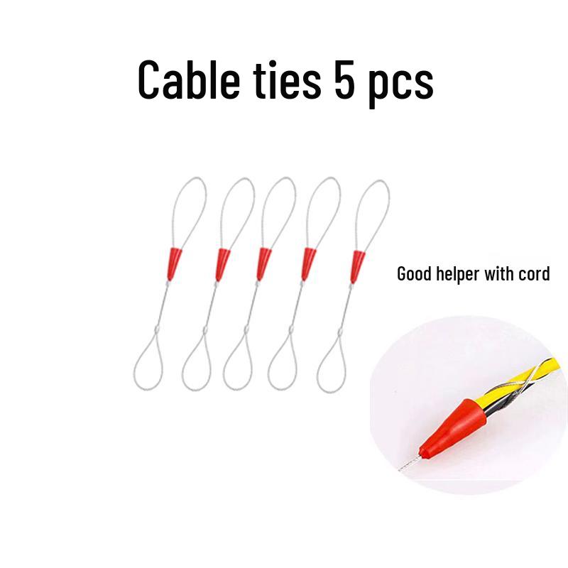 

Electrician Wire Pulling Tool: Thicker Three-Strand Plastic Steel Leader for Network Cable and Concealed Conduit