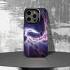 Hex Tech Psychedelic Phone Case For iPhone 16,15,14,13,12,11,Pro,XS,Max,Plus,Mini,SE4,E Black Matte Shockproof Cover