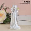 Nordic Style European Wedding Bride and Groom Series Resin Desktop Ornaments Valentine's Day Hand-made Decorative Figurines