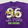 Vintage 1996 I Survived Mardi Gras Shirt Mens XL New Orleans Party 90s Tee