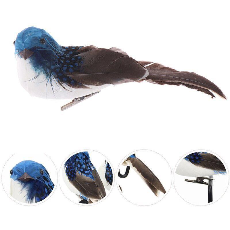 2025 NEW Artificial Feather Bird Garden Floral Decoration Bird Foam Feather Products Fake Sparrow 1pcs