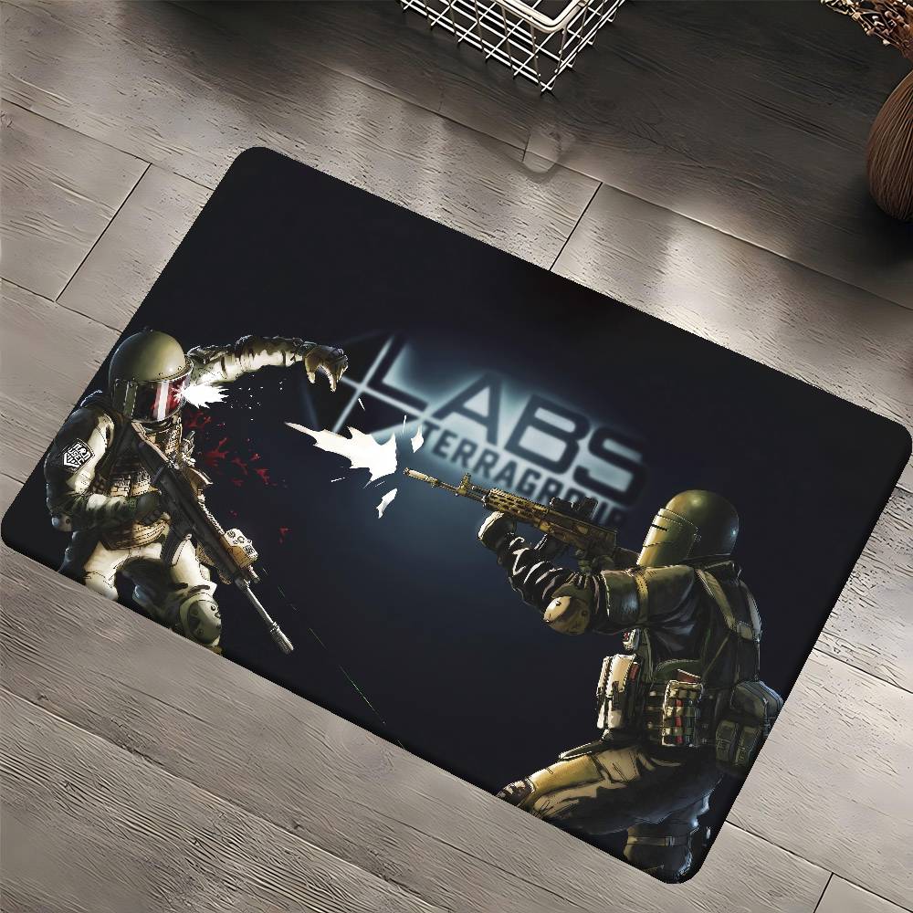 E-Escape F-from Tarkov Flur Teppich Waschbar Rutschfest Wohnzimmer Sofa Stühle Bereichsmatte Küche Fußmatte Bereichsteppich