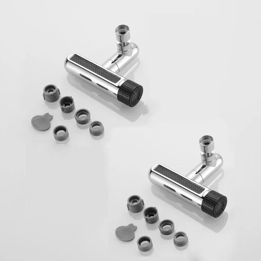 Kitchen Faucet Waterfall Multifunctional Water Tap Outlet Splash Proof Universal 360°Rotating Bubbler 6 Modes  Nozzle Extension