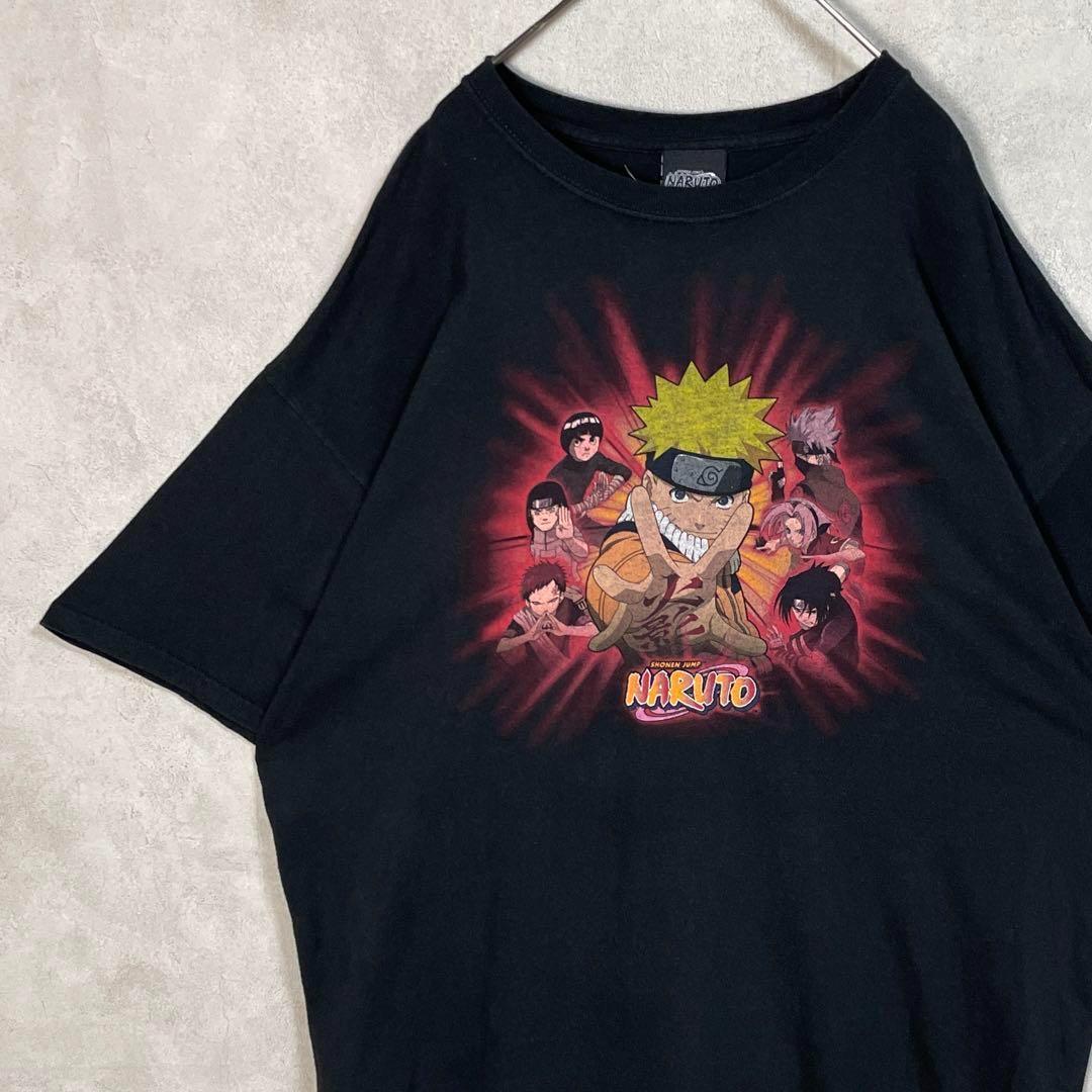 

[USED] Vintage 2000s Naruto Gaara Short Sleeve Shirt, Anime, Manga, Black (5)