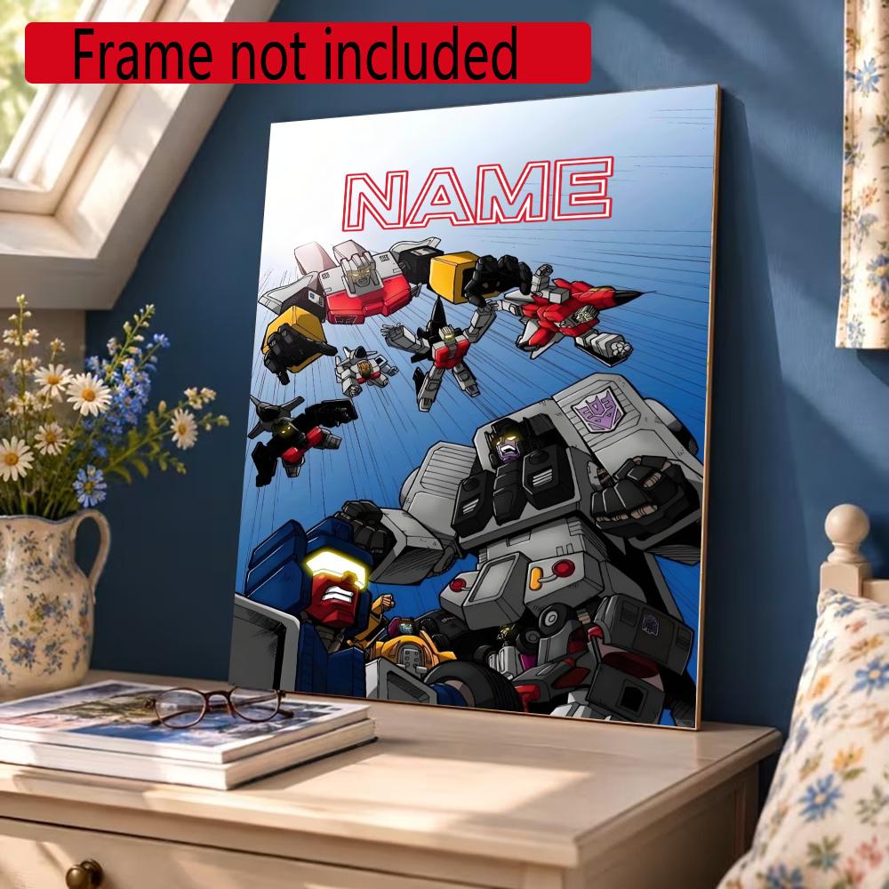 Love Transformers Customize Your Name Diamond Painting Round Diamond Diy Frameless Holiday Artwork Suitable For Home Office Wall Decoration