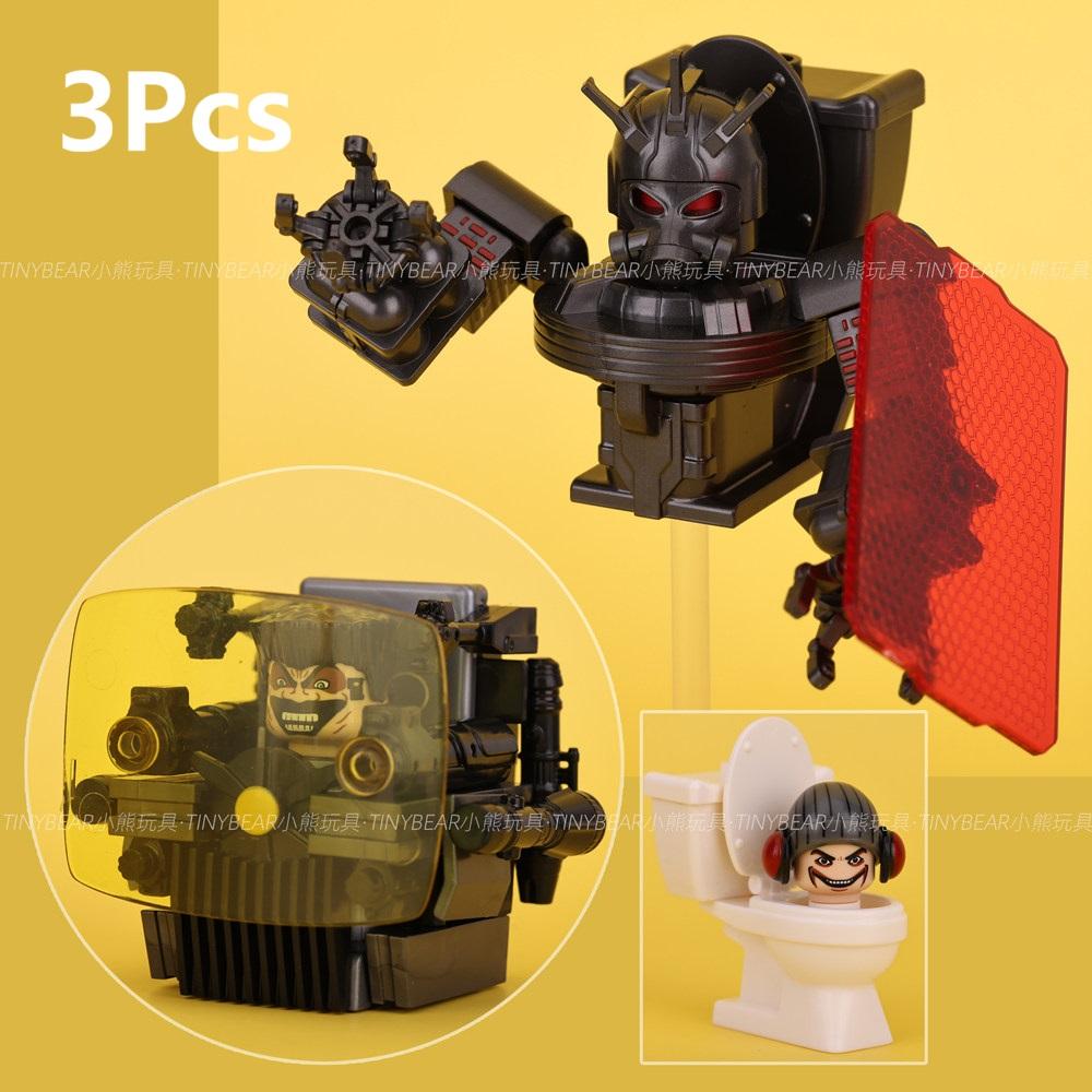 KDL858 Skibidi Toilet Mattoncini Giocattoli con Mini Action Figure