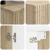 Bathroom Furniture Set 3 pcs Sonoma Oak 33 x 34.5 x 160 cm
