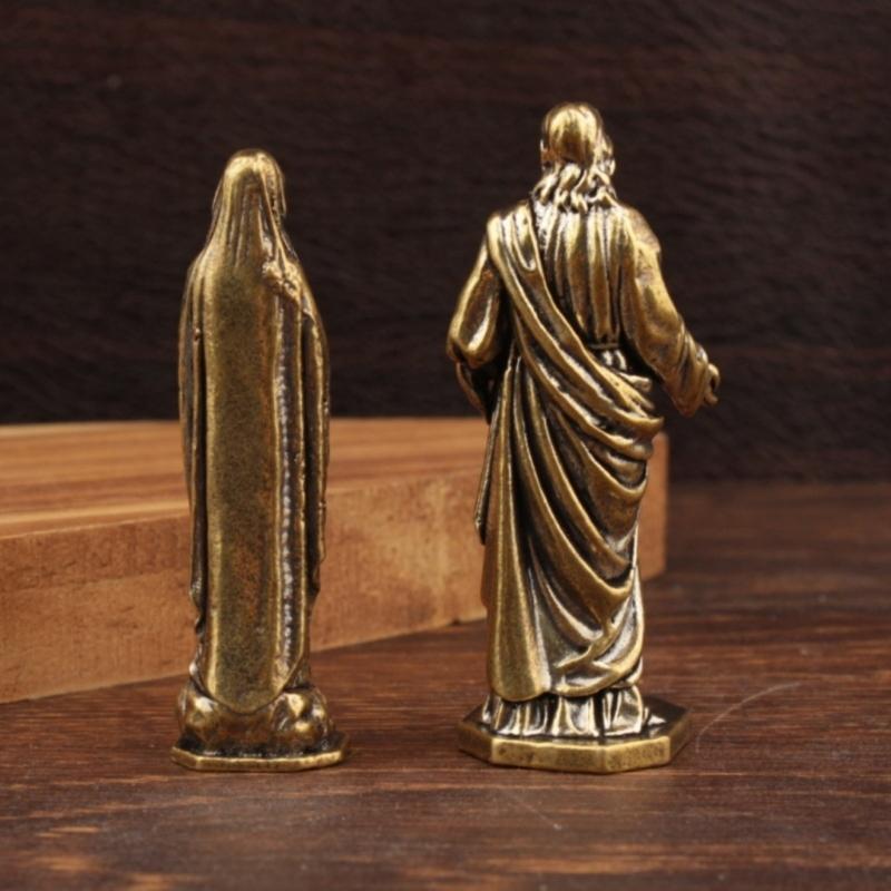 Virgins Mother Marys Statues Figurines Christian Jesuses Statues Collectible Sculptures Desktop Ornament Home Decors