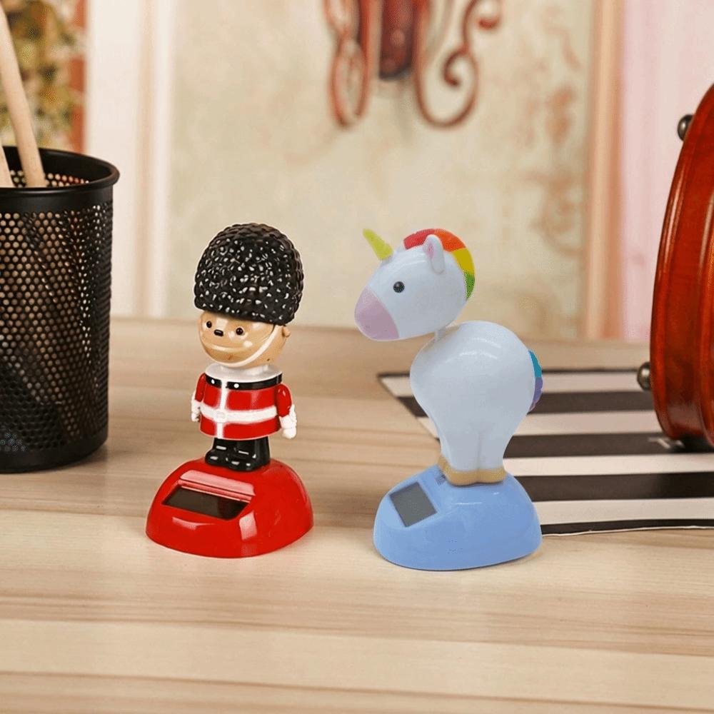 Newest Home Ornament Gift Solar Powered Swing Dancing Flip Flaps Toy Shaking Moving