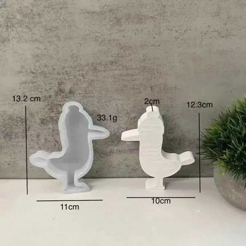 3D Bird Diffuser Seagull Wearing Hat Aromatherapy Candle Silicone Mold Candle Resin Mold Exquisite And Simple Suitable Wholesale