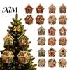 Artykuły na Święta Bożego Narodzenia DIY Malowanie Artystyczne z Sztucznych Pereł Wisiorek Wiszący Zestaw, 3D Koralik Piernik Drewniany Projekt Rękodzieło Dom Ręcznie Robiony