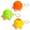 Keychain Pendant, Cartoon Turtle Design 3D Printed Food Keychain, Stress-Relief Buttons Finger-Clicking Keychain