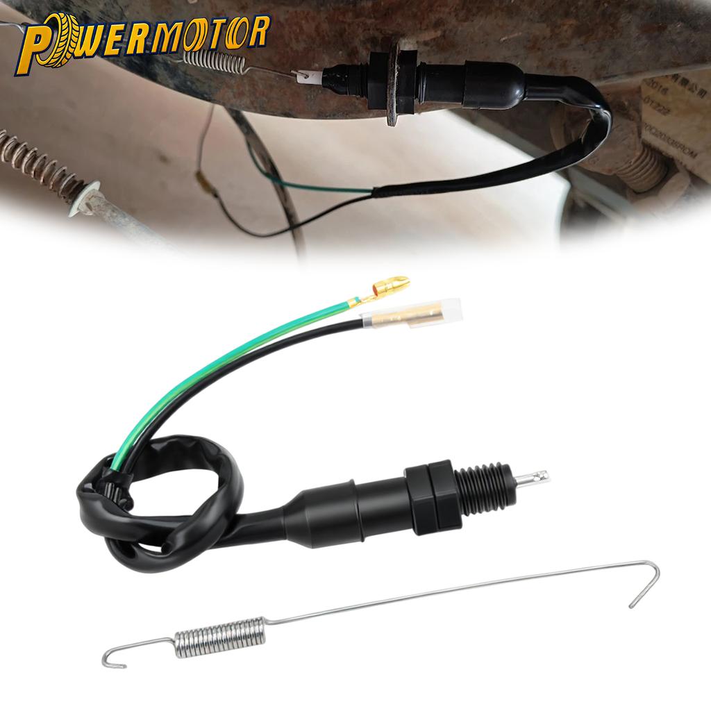 Universal 2 Wires Rear Brake Light Switch For Honda Yamaha ATV Scooter Tricycle Motorcycle Spring Rear Drum Brake Pedal Switch