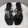 Simple Style Women High Heels Sandals Summer New Gladiator Clip Toe Slippers 2025 Trend Comfy Women Flip Flops Shoes