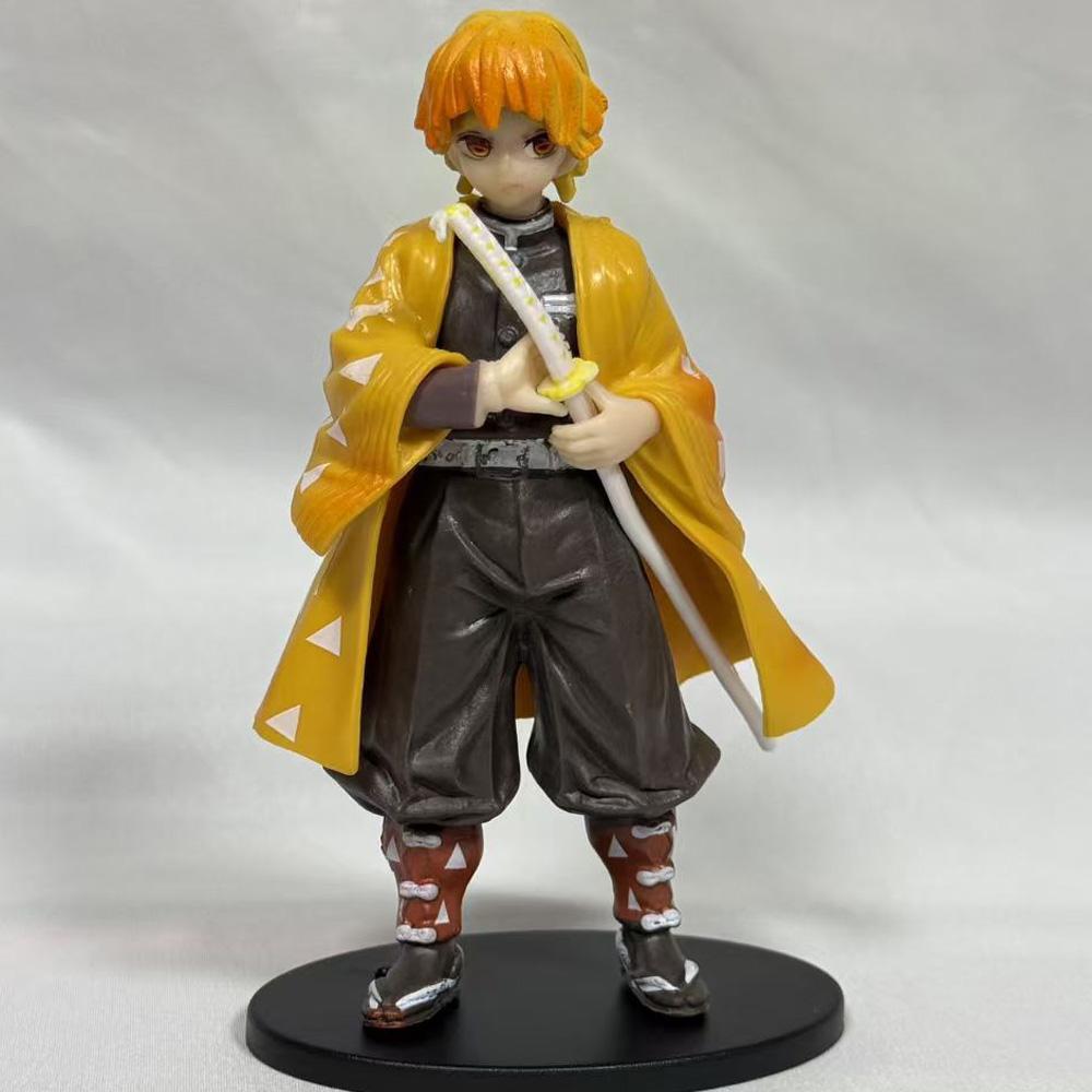 Non-Toxic .Spot Anime Slayer Kimetsu No Yaiba Figure Kamado Tanjirou Action Figure Agatsuma Zenitsu Nezuko Warrior Pvc Model Toys