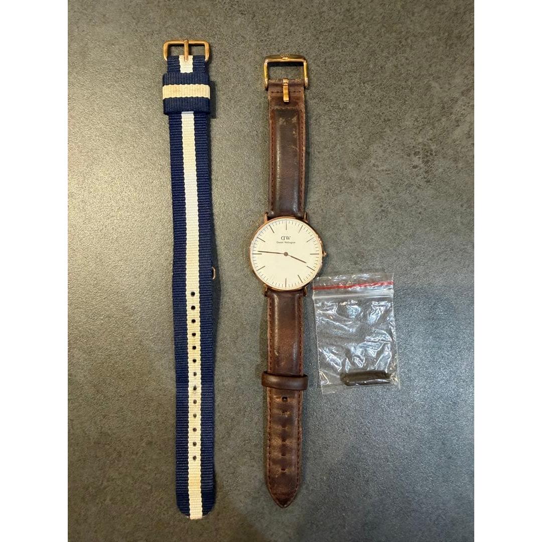 Used Daniel Wellington watch with replacement strap