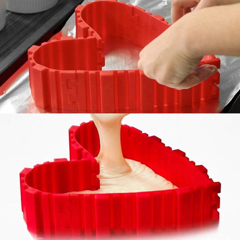 4 PCS Food Grade Silicone Baking Mold Christmas Cake Biscuits Cookies Mould Kitchen Tool