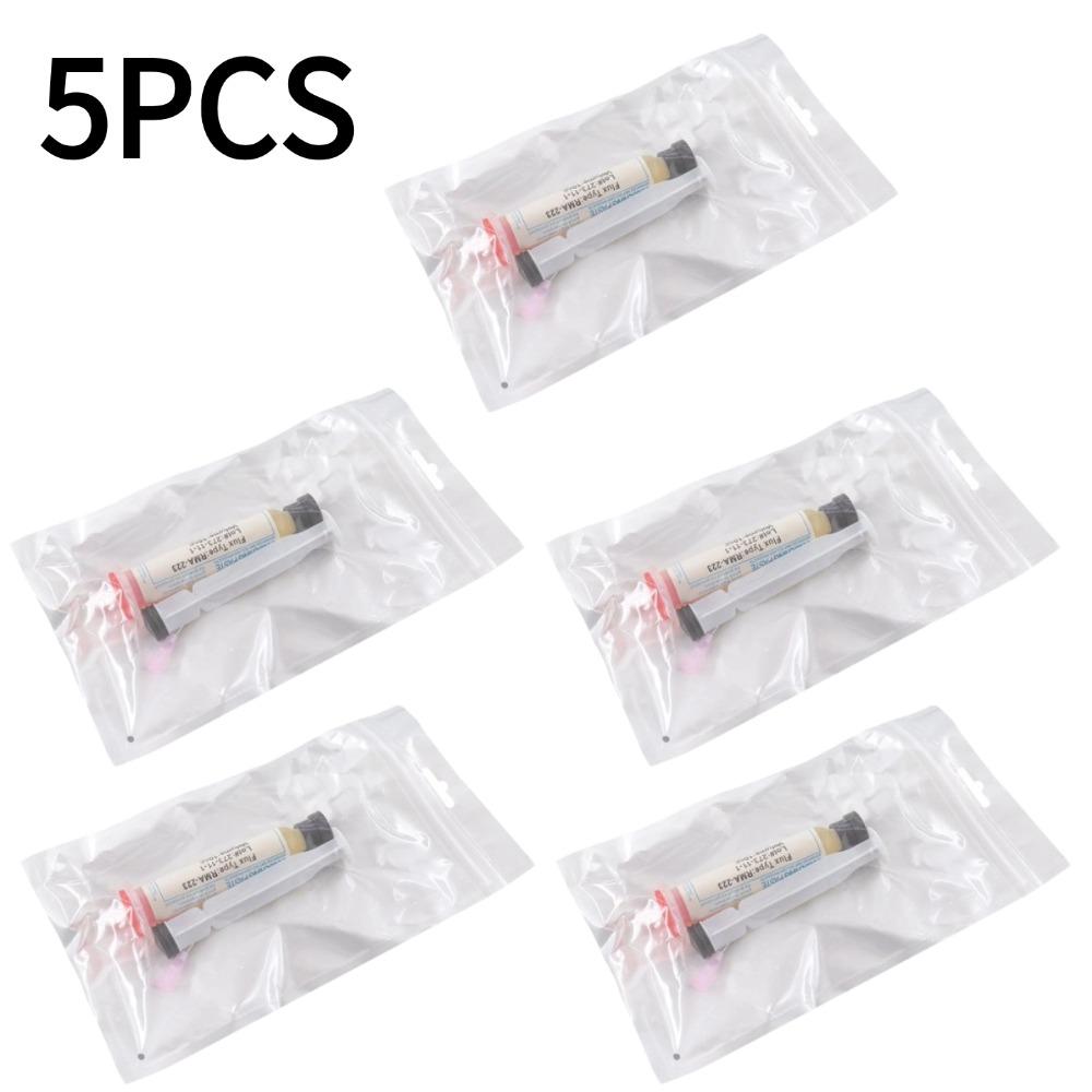 1/2/3/4/5/10 Stück Halogenfreier Lötflussmittel-Paste-Spritze Neutral No-Clean Schweißpaste Elektronisches Reinigungszubehör