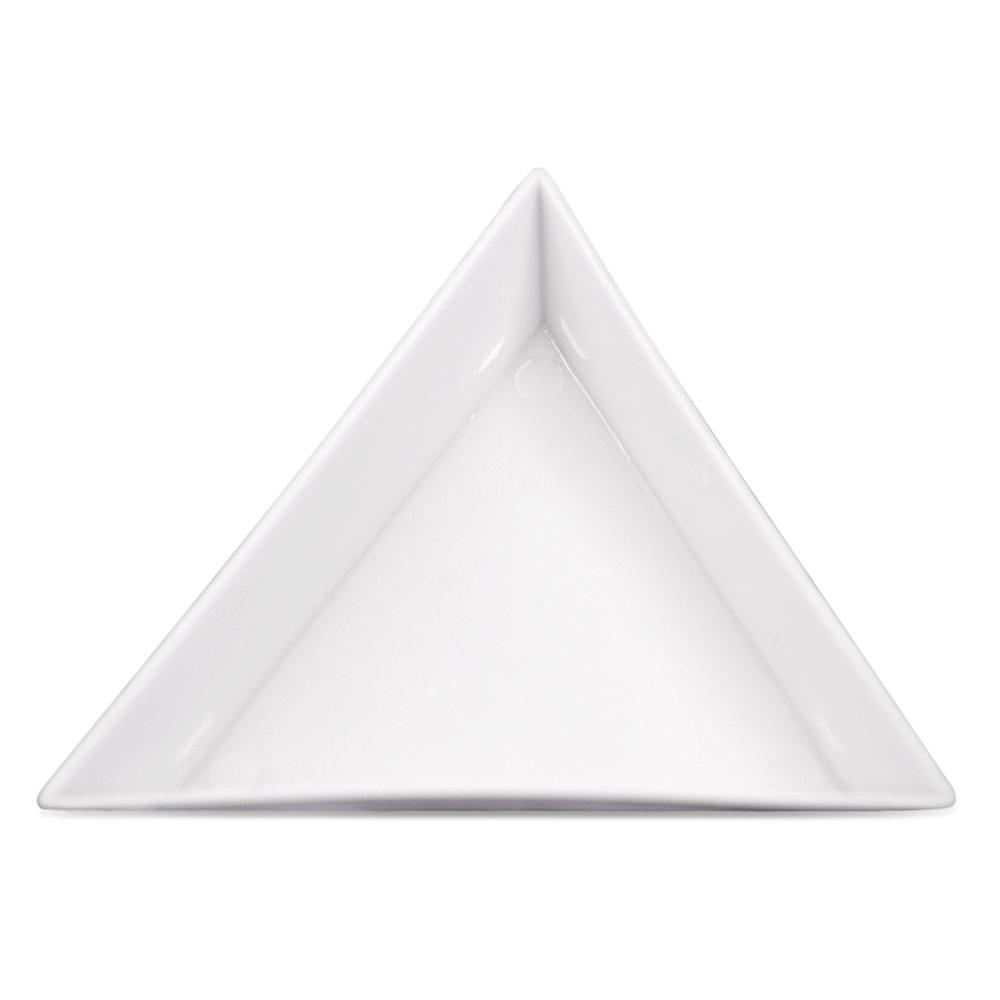 5/10/20Pcs Plastic Triangle Nail Tray Nail Art Rhinestone Glitter Box Plate Tray Holder Storage Container Manicure Tools