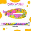 Colorful Silicone Bracelet Anxiety Sensory for Autism Adult Pops Bubble Simple Dimple Toy Fidget Anti Stress Relief Toys Game