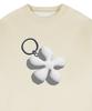 GRAVER [Unisex] Flower Keyring Sweatshirt_Cream