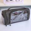 Dirt Resistant Transparent Pencil Case Organizer Zipper Pencil Case  Student Learning