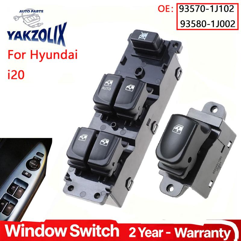 Power Window Control Switch For Hyundai I20 2008 2009 2010 2011 2012 2013 2014 2015 93570-1J102 935701J102 08158 93580-1J002
