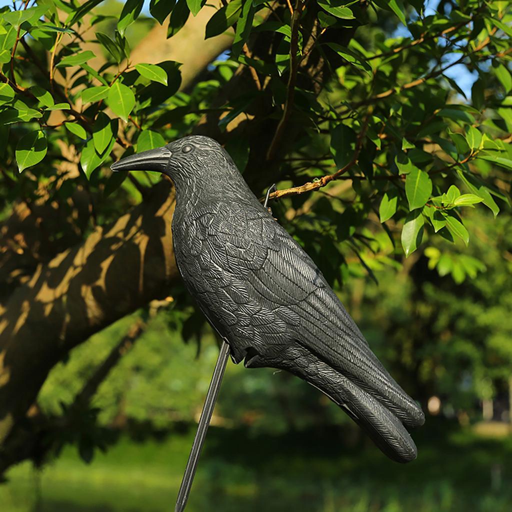 Exterior Simulation Black Crow Raven Bird Repellent Pest Control Pigeon Garden Decoration Outdoor Party Supplies Prop
