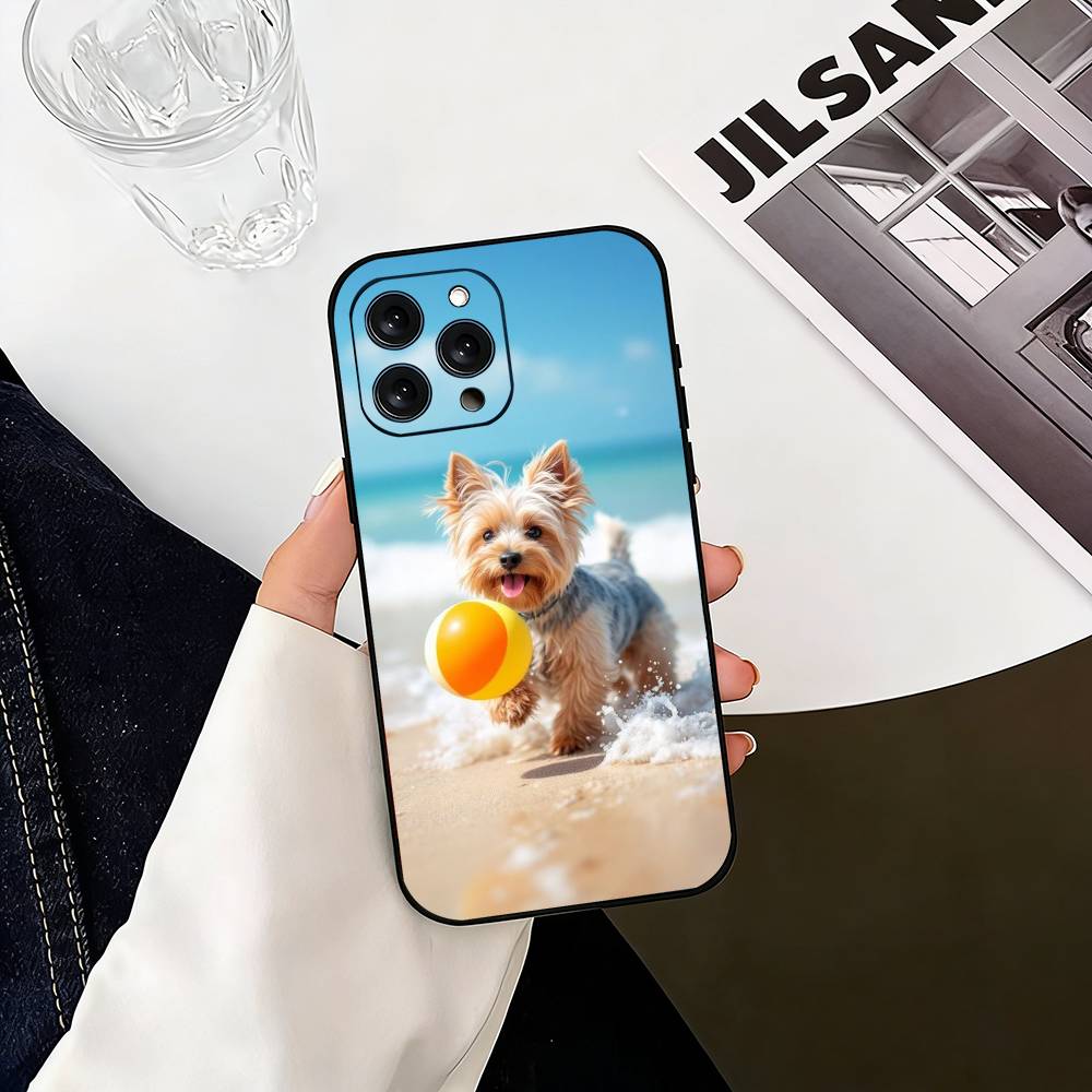 Yorkshire Terrier Cute Dog Phone Case Silicone Soft For IPhone 17 16 15 14 13 12 11 X XR Plus Pro Max Plus