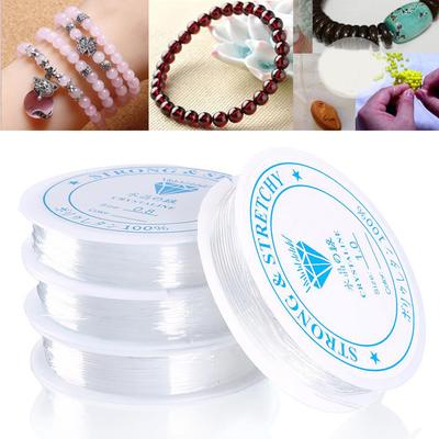 Clear DIY Beading Cord Elastic String Stretchy Spool Handmade Crafts Accessory Jewelry Bracelet