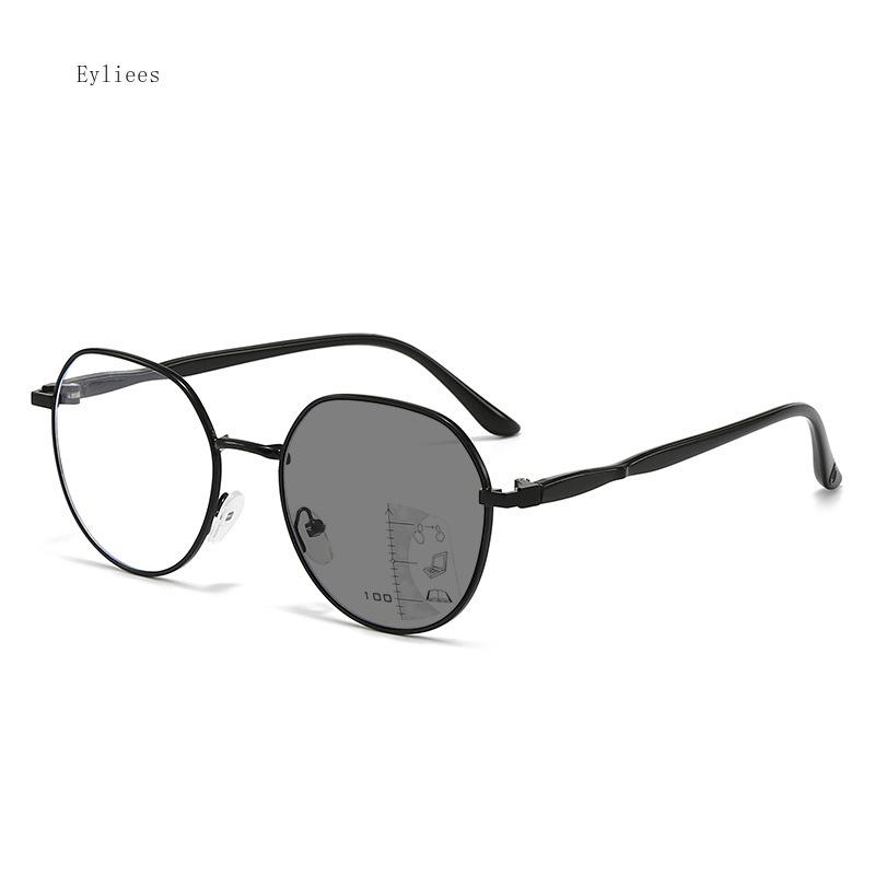 

Fashion Metal Frame Finished Near Far Sight Eyeglasses Unisex Outdoor Color Changing Multifocal Reading Glasses Diopter Presbyopia 2