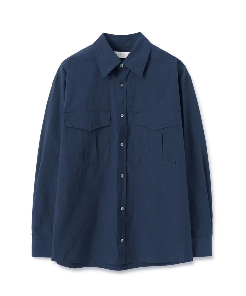 KNOUUN Wide Pocket Shirts (Navy)