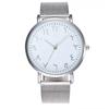 Ladies Watches Fashion Design Arabic Numbers Watch Women Watches Silver Mesh Band Quartz Wristwatches Cheap Price Dropshipping