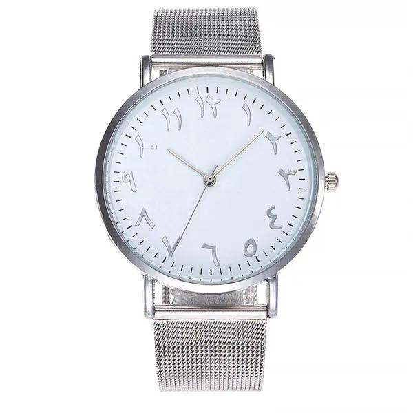Ladies Watches Fashion Design Arabic Numbers Watch Women Watches Silver Mesh Band Quartz Wristwatches Cheap Price Dropshipping